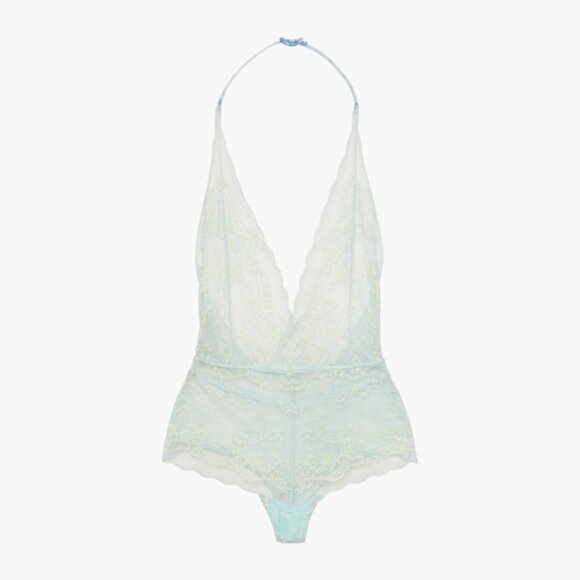 Savage X Fenty Lace Halter Top Teddy Lingerie - 2XL - Like New - Picture 1 of 9